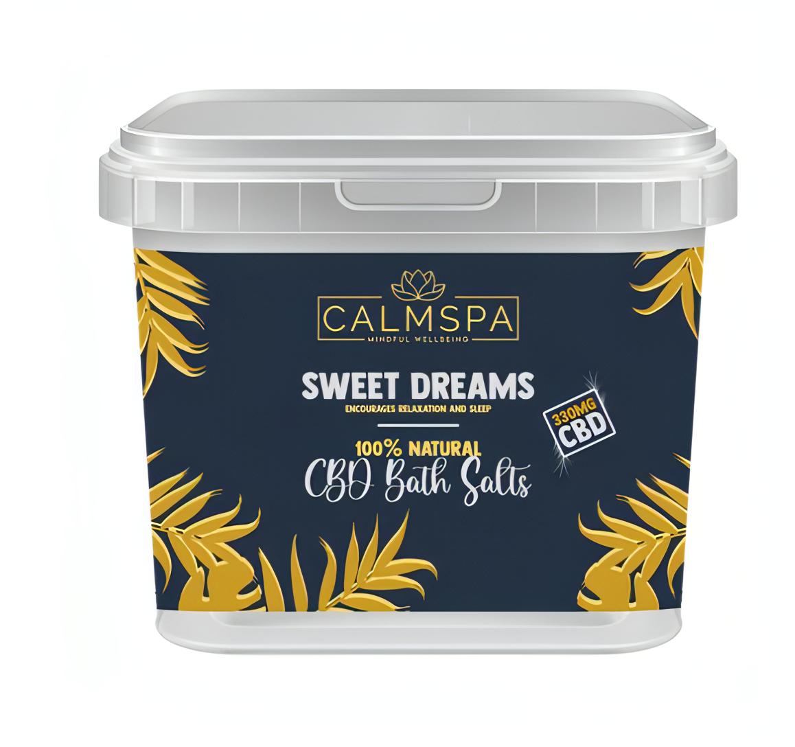 Calm Spa CBD Infused Bath Salts 330mg 1kg - Sweet Dreams locks-world-health