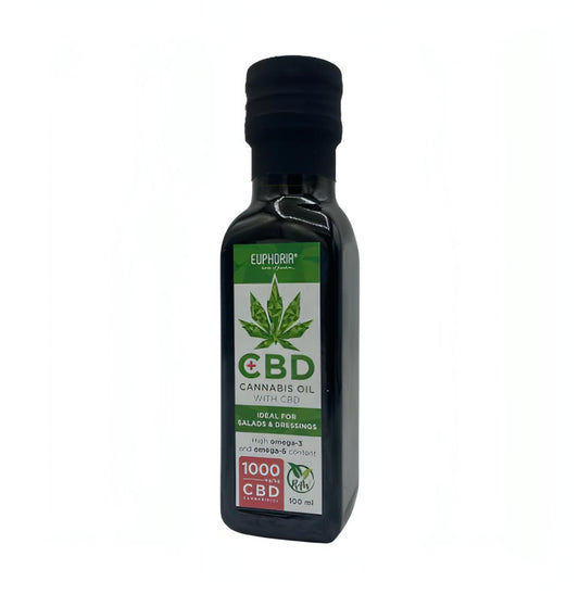 Euphoria Cannabis Food Oil with CBD 1000mg 100ml locks-world-health