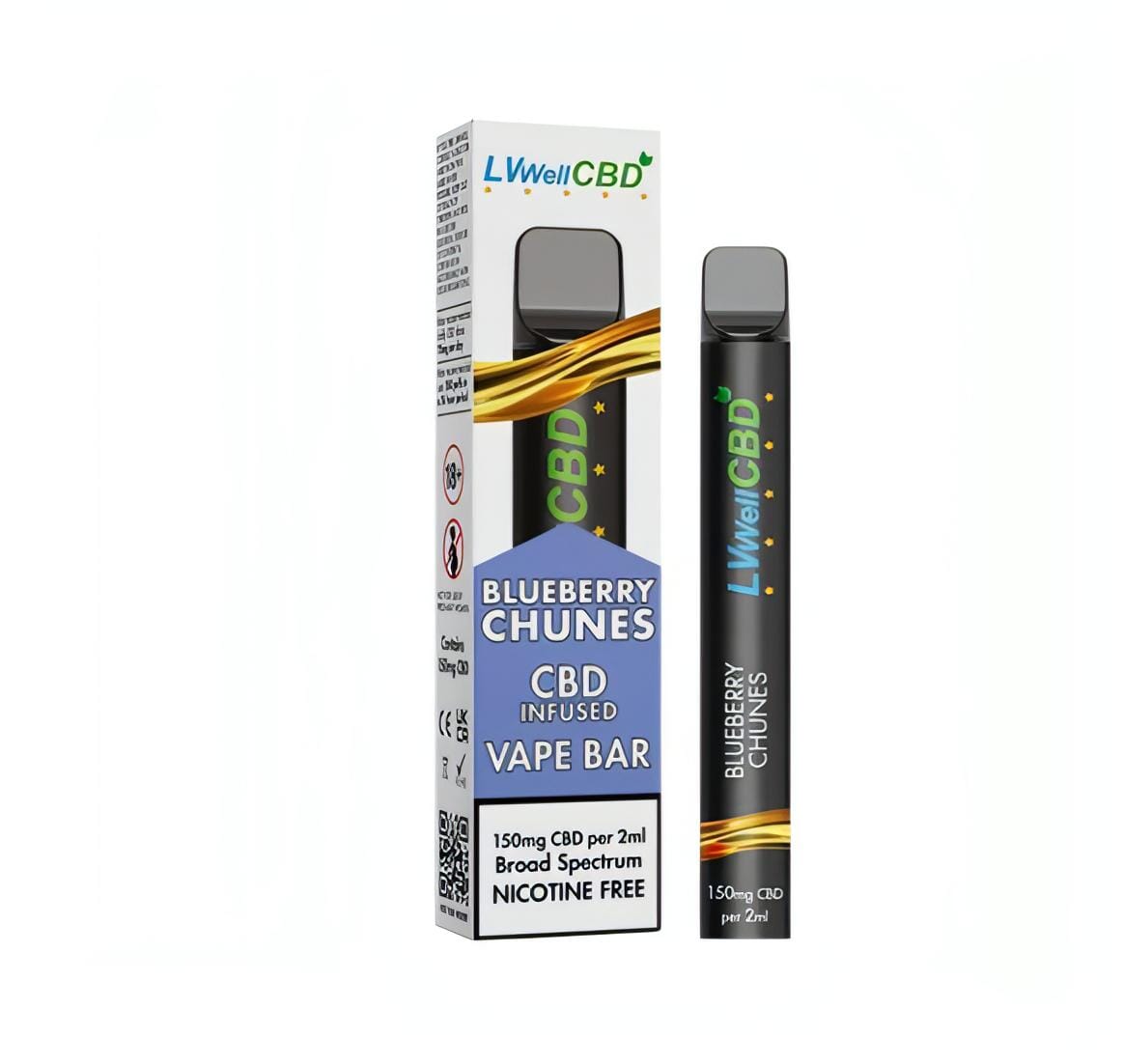 LVWell CBD Disposable CBD Vape Pen 150mg locks-world-health